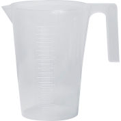 Grand contenant gradué 289910000, capacité de 1000 ml, polypropylène, graduation 10 ml, transparent, 1/pqt