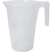 Grand contenant gradué 289920000, capacité de 2000 ml, polypropylène, graduation 20 ml, transparent, 1/pqt