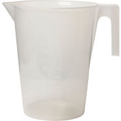 Grand contenant gradué 289940000, capacité de 5000 ml, polypropylène, graduation 100 ml, transparent, 1/pqt