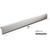 Baseboarders® Premium Series 7 ft Steel Easy Slip-on Baseboard Heater Cover, Blanc