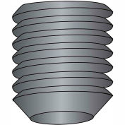 Socket Set Screw - 8-32 x 1/4" - Cup Point - Steel Alloy - Thermal Black Oxide - UNC - 100 Pk
