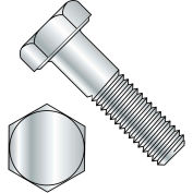 Hexagonal boulon - 1/4-20 x 3/4"- Grade A - acier - Zinc CR + 3 - UNC - FT - A307 - Pkg de 100 - BBI 494003