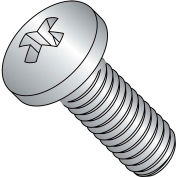 Vis à métaux - M6 x 1 x 16 mm - Phillips, tête cylindrique à dépouille - classe 4,8 - acier - zinc - DIN 7985A - pqt de 200