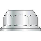 Écrou hexagonal dentelé - 1/4-20 - Zinc CR + 3 - affaire en acier trempé - BBI UNC - paquet de 100 - 857180