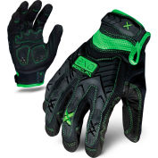 Gants d’impact moteur Ironclad® EXO2-MIG-05-XL, noir/vert, XL, qté par paquet : 12