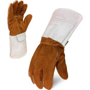Ironclad® EXO MIG Grain Welder Glove, Spilt/Grain Cowhide, 1 Pair, XL, EXO2-MWELG-05-XL