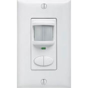 Lithonia WSX 2P WH Wall Switch Decorator Sensor - Passive Infrared (Pir), 2-Pole: White