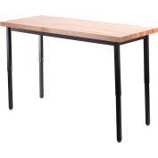 NPS® hauteur réglable utilitaire - 30 "X 60" - Butcherblock plateau