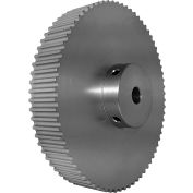 Powerhouse 72-5P15-6A5 Aluminum / Clear Anodized 72 Tooth 4.511" Pitch Finished Bore Pulley - Pkg Qty 5