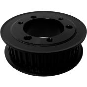 Powerhouse QD40-5M-15 Steel / Black Oxide 40 Tooth 2.506" Pitch QD Bushing Pulley - Pkg Qty 5