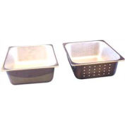 USA Benchmark-56743, moitié perforés casseroles, acier inoxydable, 10-1/4 x 12-1/2 x 4 »