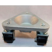 Bond® Cast Aluminum Triangular Cup Dolly 2127 - High-Density Plastic Wheels - 600 Lb. Capacity