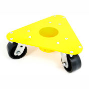 Bond® Extreme Weight Steel Triangular Cup Dolly 5500 - Phenolic Wheels - 2000 Lb. Cap.