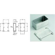 Bud Cu-5473-B Econobox Die Cast Al Enclosure w/ Mb Cover 4.68" L X 3.68" W X 1.34" H Black-Min Qty 7