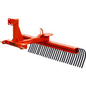 5' Rock Landscape Rake Attachment 80110610 Category 1 Pins; Category 0 Spacing