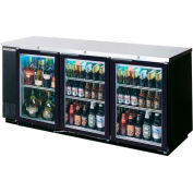 Verre porte arrière Bar réfrigérateur série BB-G, 79" W - BB78HC-1-G-B