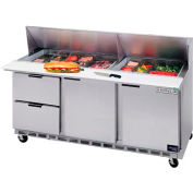 Préparation de nourriture Tables SPED72 Elite Series Standard Top w / tiroirs, 72" W - SPED72HC-10-4