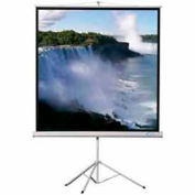Écran de projection Format 50 x 50 Heavy Duty trépied mat carré blanc tissu