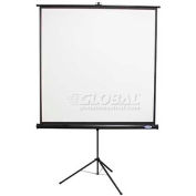 Buhl 60 x 60 valeur ligne projecteur écran, Format carré, boîtier noir