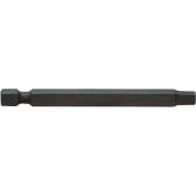 Bondhus 10307 1/8" Hex End Power Bit, 3" Handle, 1/4" Stock - Pkg Qty 10