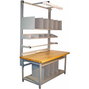 Global Industrial™ banc-dans-une-boîte d’emballage établi, butcher block eased edge, 72"W x 30"D