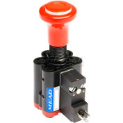 Bimba-Mead spécialité Valve solénoïde ACV-R25-SR-A, 1/4" NPT, bouton rouge, w/Electropneumatiques sorti, 12VDC