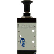 Bimba-Mead Push-Pull Valve M4L210-06, 5 Port, 2 Pos, 1/8" NPT