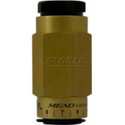 Bimba-Mead Flow Control In-Line MF2-37, 3/8 NPTF Both Ends, By-Direction Controlled Flow