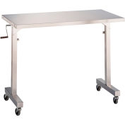 Table à instruments à hauteur réglable Blickman 7893SS-O – 36 po long. x 24 po larg. x 36 po à 56 po haut.