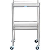 Blickman 7852SS Allen deux étagère utilitaire Cart, 20" L x 16" W x 34 "H