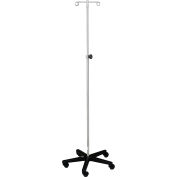 Support Blickman IV, Tru-Loc™, Noir, 74 - 110"H, 2 Crochet