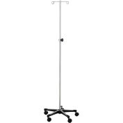 Blickman 1315 Chrome IV Stand avec 5-Base, crochet 2, 52-1/2"- 93-1/2" hauteur de tige