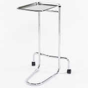 Blickman 1510 Chrome Double Post Mayo Stand, plateau 12-5/8 "x 19-1/8"