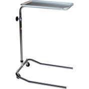 Blickman 1515 Chrome seul montant Mayo Stand, plateau 12-5/8 "x 19-1/8"