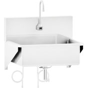 Blickman Single Station Windsor Scrub Sink, Wall Mounted w/ Infrared Water Control, Stainless Steel