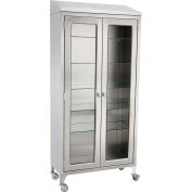 Blickman 7970SS Instrument de Paul et approvisionnement Cabinet, étagères en verre 5, 35-5/8" W x 16 « D x 79-1/4" H