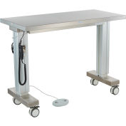 Blickman Table Liberty réglable motorisée, 50 1/2 « L x 24"L x 36 - 56"H, Acier inoxydable