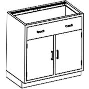 Blickman DC35HS Stainless Steel Base Cabinet with 1 Shelf and 1 Drawer, 35"W x 22"D x 35-3/4"H