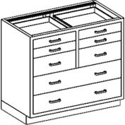 Blickman FC35HS Stainless Steel Base Cabinet with 8 Drawers, 35"W x 22"D x 35-3/4"H