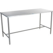 Table de travail Blickman, 92"L x 44"L x 36"H w / H Brace, acier inoxydable