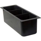 BK Resources Ice Bin Beverage Holder Insert, Fits 18 » Deep, Plastic