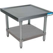 BK Resources Machine Stand W/ Shelf, 14 Ga 304 Stainless Steel Top, 30"W x 30"D