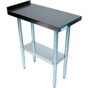 BK Resources VFTS-1524 18 Ga Filler Table 430 Stainless Steel - 1-1/2" Backsplash & Galv Frame 15x24