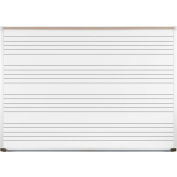 Balt® aluminium Trim - Markerboard de porcelaine avec des lignes de musique - W 48" x 96" H