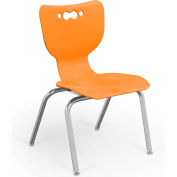 Balt® Hierarchy Chaise de classe en plastique 16 » - Orange
