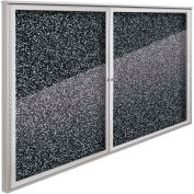 Balt® Weather Sentinel Outdoor Enclosed Cabinet - 2 Doors - 72"W x 48"H Black