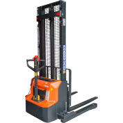 Ballymore Fully Powered Lithium Battery Pallet Stacker, 142" Lift Height, 2600 Lb. Capacity