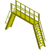 Bluff Modular Crossover With 7-Tread Ladders, COPGS24-72-7, 90"L x 24"W x 72"H Clearance