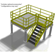 Valeur de Bluff Engineered Mezzanine, MEZ-10128-BDRD, 10' W x 12 serait x 8' H
