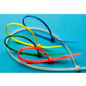 8 inch Long x 40 Lb Tensile Strength Cable Tie Orange Color UL Recognized - 1000 Pack